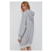 Šaty Polo Ralph Lauren šedá barva, mini, oversize