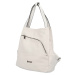 Designový dámský koženkový batůžek/taška Armand, bílá