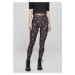 Dámské legíny // Urban Classics Ladies Soft AOP Leggings blackfloret