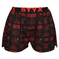 Pánské trenky Styx art sportovní guma Valentýn texty (B1757)