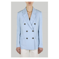 Blejzr trussardi blazer linen modrá