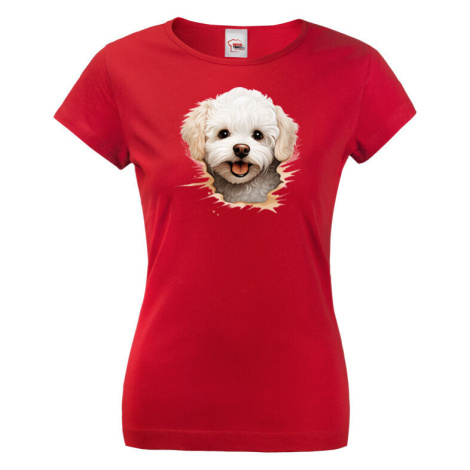 Dámské tričko Bišon- tričko pro milovníky psů BezvaTriko
