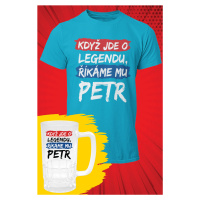 MMO Pánské tričko Petr - SET Barva: Tyrkysová