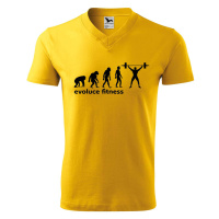 DOBRÝ TRIKO Pánské V tričko s potiskem Evoluce fitness