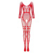 Bodystocking Lorna red - BEAUTY NIGHT FASHION