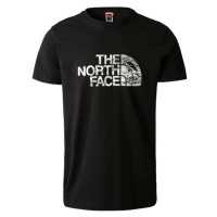 The North Face WOODCUT Pánské triko, černá, velikost