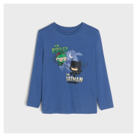 Sinsay - Tričko s dlouhými rukávy Batman - Tmavomodrá