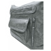 Praktický středně šedý kabelko-batoh 2v1 s kapsami