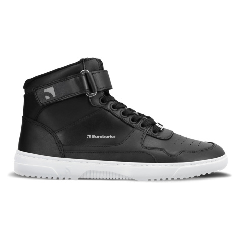 Barefoot tenisky Barebarics Zing - High Top - Black & White - Leather Be Lenka