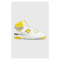Kožené sneakers boty New Balance bílá barva, BB650RCG-RCG