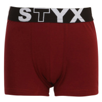 Dětské boxerky Styx sportovní guma vínové (GJ1060) 4-5