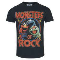 Sesame Street Famous Forever - Monsters Of Rock Tričko černá