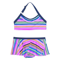 COLOR KIDS-Bikini W. Skirt - AOP, azure blue barevná