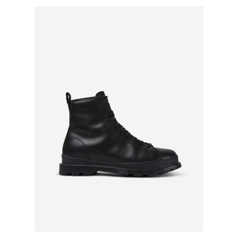 Černé pánské kotníkové kožené boty Camper Force