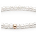 Gaura Pearls Perlový náramek Erica - sladkovodní perla, stříbro 925/1000 214-45B/17 17,5 cm Bílá