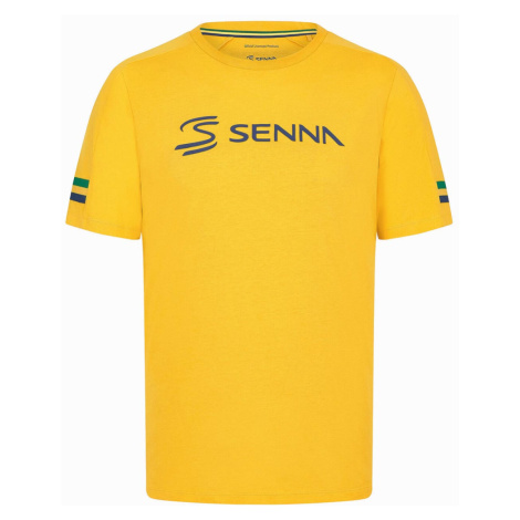 Ayrton Senna pánské tričko Stripe yellow 2024 Stichd