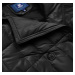 Klasický černý dámský prošívaný kabát (AG2-J83)