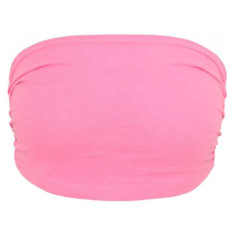 Ladies Neon Bandeau Top - neonpink Urban Classics