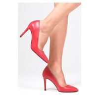 Mio Gusto Basic Red Women's Stiletto Heel Shoes