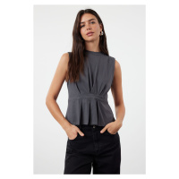 Trendyol Anthracite Knitted Blouse