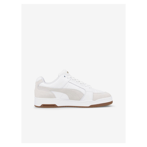 Bílé pánské tenisky Puma Slipstream Lo Suede FS - Pánské