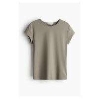 H & M - Přiléhavé tričko - hnědá