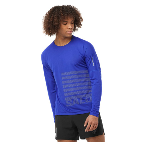 Salomon Sense Aero S Tee GFX M C2274700 - surf the web/rainy day