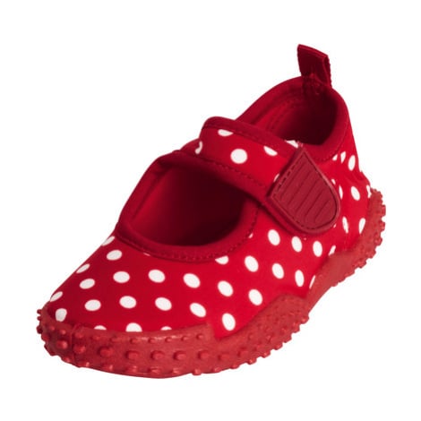 Playshoes Boty Aqua s červenými tečkami
