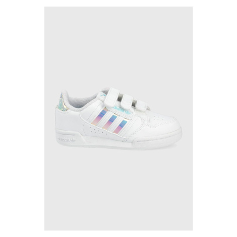 Dětské sneakers boty adidas Originals Continental 80 GZ3257 bílá barva