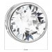 Stříbrný přívěsek s krystalem Swarovski bílý kulatý 34231.1