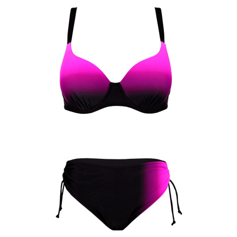 Adriena dámské dvoudílné plavky s výztuží S1163 růžová Modera