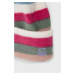 Dětska čepice United Colors of Benetton růžová barva, z tenké pleteniny