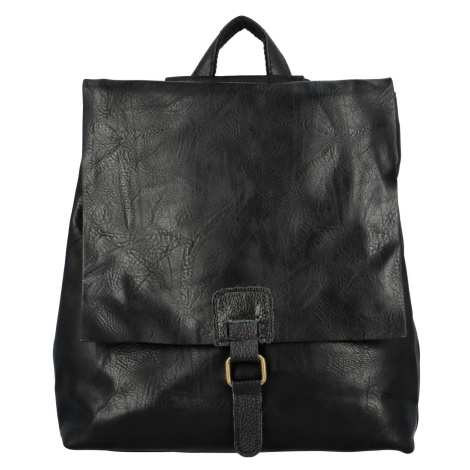 Stylový dámský kabelko-batoh Friditt, černá Paolo Bags