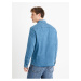 Modrá džínová košile regular střihu Celio Cadeni
