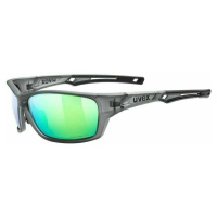 UVEX Sportstyle 232 Polarized Smoke Mat/Mirror Green Cyklistické brýle