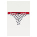 Červeno-bílá vzorovaná tanga Tommy Hilfiger Underwear