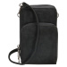 Dámská kabelka na telefon/peněženka s popruhem přes rameno Beagles Marbella - černá - na výšku