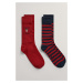 PONOŽKY GANT D1. SOCKS 2-PACK GIFT BOX červená