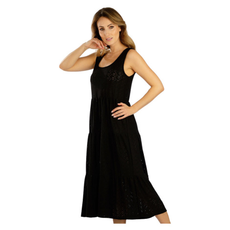 Litex Dámské šaty na široká ramínka 5E028 černá