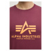 Bavlněné tričko Alpha Industries Basic T-Shirt červená barva, s potiskem, 100501.184