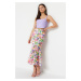 Trendyol Multicolored Floral Patterned Maxi Length Woven Skirt