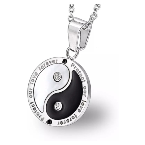 Přívěsek z chirurgické oceli Jin Jang Our Love