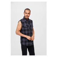 Košile Brandit checkshirt Sleeveless - black/grey