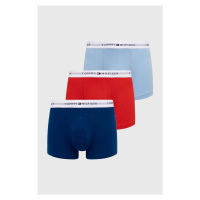 Boxerky Tommy Hilfiger 3-pack pánské, modrá barva, UM0UM02761