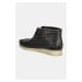 Kožené polobotky Clarks Originals Wallabee Boot pánské, černá barva, 26179191