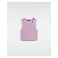 VANS Drew Rib Tank Top Women Purple, Size