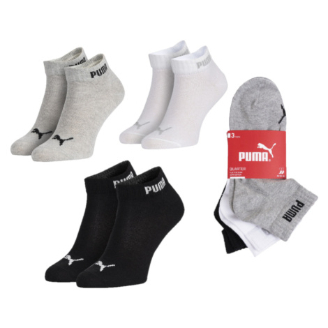 Ponožky Puma Quarter-V 3 Pack