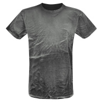 Outer Vision Spray Washed Black Shirt Tričko šedá