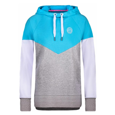 Dámská mikina BIDI BADU Flavia Lifestyle Hoody Aqua/Grey White