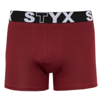 Dětské boxerky Styx sportovní guma vínové